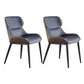 Contemporary PU Leather Dining Chair Arm Metal Dining Chair for Home Use Dark Blue 2 Piece Set Clearhalo ' kitchen&dining_furn' 'Dining Chairs' 'Dining Tables & Seating' 'dining_chair' 'furn' 'furn_dining_chair' 'Furniture' 'furniture_dining_chair' 'Kitchen & Dining Furniture' 'kitchen' 4237872
