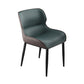 Contemporary PU Leather Dining Chair Arm Metal Dining Chair for Home Use Blackish Green 1 Piece Clearhalo ' kitchen&dining_furn' 'Dining Chairs' 'Dining Tables & Seating' 'dining_chair' 'furn' 'furn_dining_chair' 'Furniture' 'furniture_dining_chair' 'Kitchen & Dining Furniture' 'kitchen' 4237876