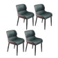 Contemporary PU Leather Dining Chair Arm Metal Dining Chair for Home Use Blackish Green 4 Piece Set Clearhalo ' kitchen&dining_furn' 'Dining Chairs' 'Dining Tables & Seating' 'dining_chair' 'furn' 'furn_dining_chair' 'Furniture' 'furniture_dining_chair' 'Kitchen & Dining Furniture' 'kitchen' 4237880