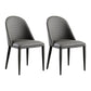 Modern Faux Leather Dining Chair Metal Armless Chair for Home Use for Restaurant Use Grey 2 Piece Set Clearhalo ' kitchen&dining_furn' 'Dining Chairs' 'Dining Tables & Seating' 'dining_chair' 'furn' 'furn_dining_chair' 'Furniture' 'furniture_dining_chair' 'Kitchen & Dining Furniture' 'kitchen' 4237892