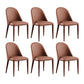 Modern Faux Leather Dining Chair Metal Armless Chair for Home Use for Restaurant Use Brown 6 Piece Set Clearhalo ' kitchen&dining_furn' 'Dining Chairs' 'Dining Tables & Seating' 'dining_chair' 'furn' 'furn_dining_chair' 'Furniture' 'furniture_dining_chair' 'Kitchen & Dining Furniture' 'kitchen' 4237904
