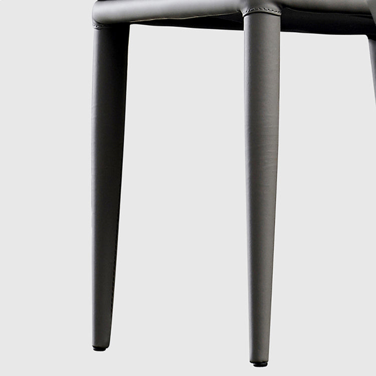 Modern Faux Leather Dining Chair Metal Armless Chair for Home Use for Restaurant Use Clearhalo ' kitchen&dining_furn' 'Dining Chairs' 'Dining Tables & Seating' 'dining_chair' 'furn' 'furn_dining_chair' 'Furniture' 'furniture_dining_chair' 'Kitchen & Dining Furniture' 'kitchen' 4237905