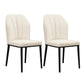 Scandinavian Style Wingback Chairs Leather Dining Side Chairs for Kitchen White Black Set of 2 Clearhalo ' kitchen&dining_furn' 'Dining Chairs' 'Dining Tables & Seating' 'dining_chair' 'Furniture' 'furniture_dining_chair' 'Kitchen & Dining Furniture' 'kitchen' 4237977