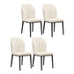 Scandinavian Style Wingback Chairs Leather Dining Side Chairs for Kitchen White Black Set of 4 Clearhalo ' kitchen&dining_furn' 'Dining Chairs' 'Dining Tables & Seating' 'dining_chair' 'Furniture' 'furniture_dining_chair' 'Kitchen & Dining Furniture' 'kitchen' 4237979