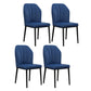 Scandinavian Style Wingback Chairs Leather Dining Side Chairs for Kitchen Dark Blue Black Set of 4 Clearhalo ' kitchen&dining_furn' 'Dining Chairs' 'Dining Tables & Seating' 'dining_chair' 'Furniture' 'furniture_dining_chair' 'Kitchen & Dining Furniture' 'kitchen' 4237993