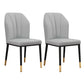Scandinavian Style Wingback Chairs Leather Dining Side Chairs for Kitchen Light Gray Brass Gold Set of 2 Clearhalo ' kitchen&dining_furn' 'Dining Chairs' 'Dining Tables & Seating' 'dining_chair' 'Furniture' 'furniture_dining_chair' 'Kitchen & Dining Furniture' 'kitchen' 4238004
