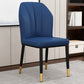 Scandinavian Style Wingback Chairs Leather Dining Side Chairs for Kitchen Dark Blue Brass Gold 1 Piece Clearhalo ' kitchen&dining_furn' 'Dining Chairs' 'Dining Tables & Seating' 'dining_chair' 'Furniture' 'furniture_dining_chair' 'Kitchen & Dining Furniture' 'kitchen' 4238018
