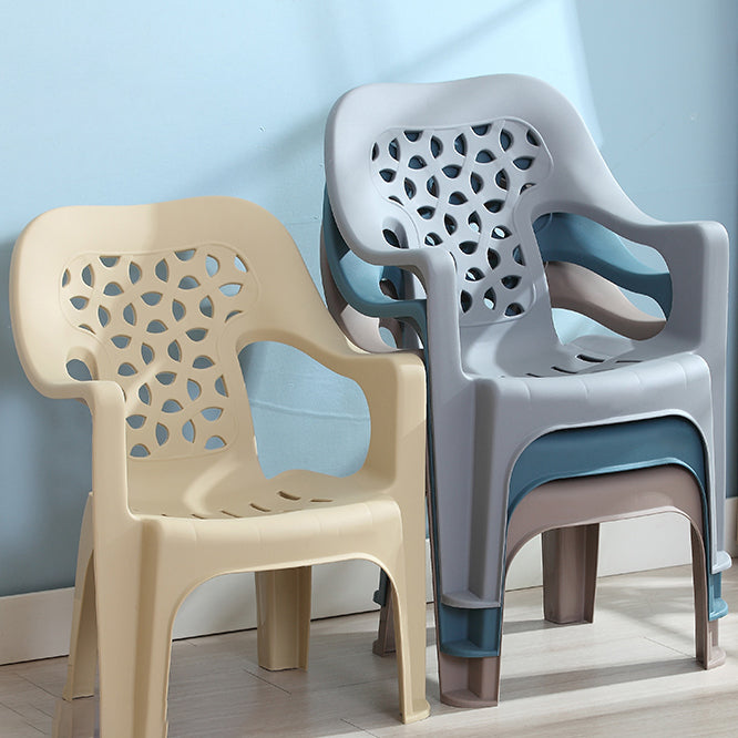 Modern Indoor Dining Armchair Home Stackable Plastic Dining Arm Chairs Clearhalo ' kitchen&dining_furn' 'Dining Chairs' 'Dining Tables & Seating' 'dining_chair' 'furn' 'furn_dining_chair' 'Furniture' 'furniture_dining_chair' 'Kitchen & Dining Furniture' 'kitchen' 4238028