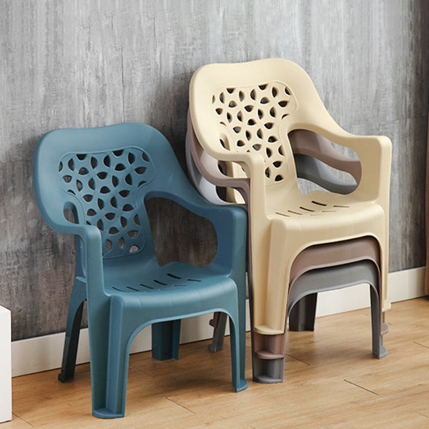 Modern Indoor Dining Armchair Home Stackable Plastic Dining Arm Chairs Clearhalo ' kitchen&dining_furn' 'Dining Chairs' 'Dining Tables & Seating' 'dining_chair' 'furn' 'furn_dining_chair' 'Furniture' 'furniture_dining_chair' 'Kitchen & Dining Furniture' 'kitchen' 4238043