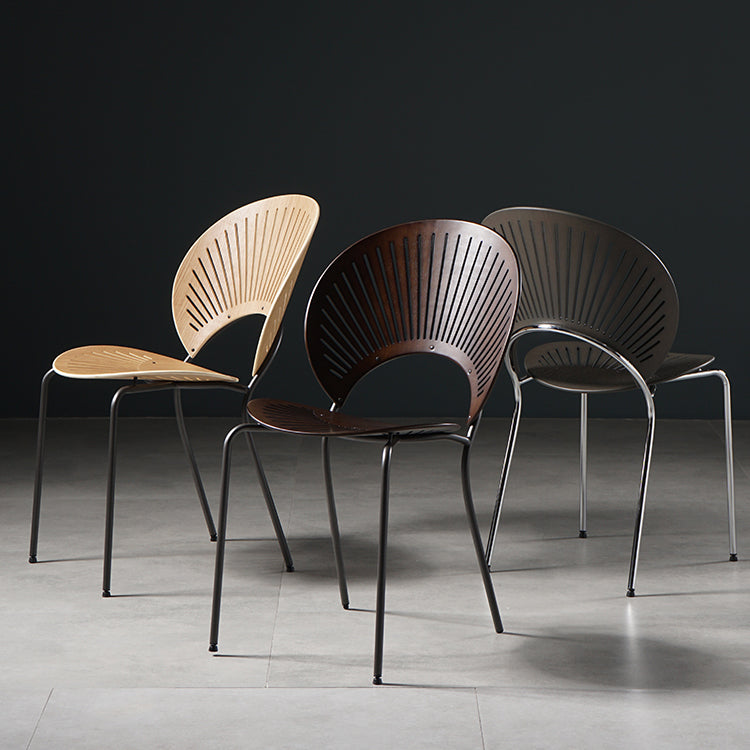 Contemporary Metal Dining Chair for Home Use Open Back Dining Side Chair Clearhalo ' kitchen&dining_furn' 'Dining Chairs' 'Dining Tables & Seating' 'dining_chair' 'furn' 'furn_dining_chair' 'Furniture' 'furniture_dining_chair' 'Kitchen & Dining Furniture' 'kitchen' 4238056