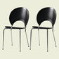 Contemporary Metal Dining Chair for Home Use Open Back Dining Side Chair Black 2 Piece Set Silver Clearhalo ' kitchen&dining_furn' 'Dining Chairs' 'Dining Tables & Seating' 'dining_chair' 'furn' 'furn_dining_chair' 'Furniture' 'furniture_dining_chair' 'Kitchen & Dining Furniture' 'kitchen' 4238069