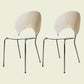 Contemporary Metal Dining Chair for Home Use Open Back Dining Side Chair White 2 Piece Set Silver Clearhalo ' kitchen&dining_furn' 'Dining Chairs' 'Dining Tables & Seating' 'dining_chair' 'furn' 'furn_dining_chair' 'Furniture' 'furniture_dining_chair' 'Kitchen & Dining Furniture' 'kitchen' 4238075