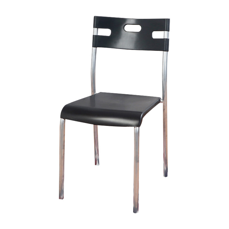 Contemporary Dining Chair Home Metal Armless Stacking Open Back Dining Side Chair Clearhalo ' kitchen&dining_furn' 'Dining Chairs' 'Dining Tables & Seating' 'dining_chair' 'furn' 'furn_dining_chair' 'Furniture' 'furniture_dining_chair' 'Kitchen & Dining Furniture' 'kitchen' 4238105