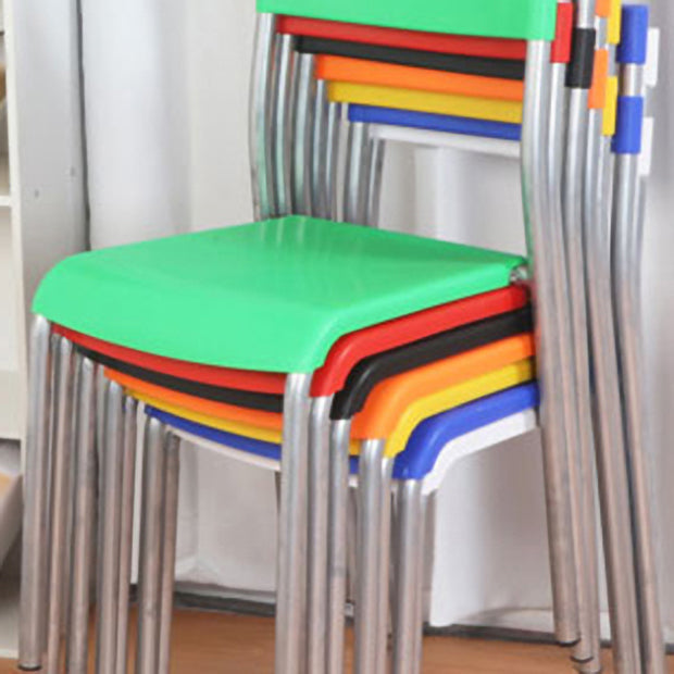 Contemporary Dining Chair Home Metal Armless Stacking Open Back Dining Side Chair Clearhalo ' kitchen&dining_furn' 'Dining Chairs' 'Dining Tables & Seating' 'dining_chair' 'furn' 'furn_dining_chair' 'Furniture' 'furniture_dining_chair' 'Kitchen & Dining Furniture' 'kitchen' 4238108