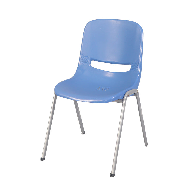 Modern Indoor-Outdoor Chair Metal Home Armless Solid Back Side Chair Blue 1 Piece Clearhalo ' kitchen&dining_furn' 'Dining Chairs' 'Dining Tables & Seating' 'dining_chair' 'furn' 'furn_dining_chair' 'Furniture' 'furniture_dining_chair' 'Kitchen & Dining Furniture' 'kitchen' 4238129