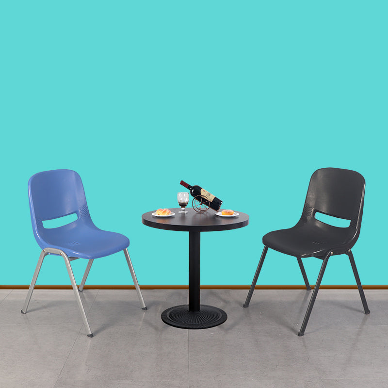 Modern Indoor-Outdoor Chair Metal Home Armless Solid Back Side Chair Clearhalo ' kitchen&dining_furn' 'Dining Chairs' 'Dining Tables & Seating' 'dining_chair' 'furn' 'furn_dining_chair' 'Furniture' 'furniture_dining_chair' 'Kitchen & Dining Furniture' 'kitchen' 4238130