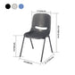 Modern Indoor-Outdoor Chair Metal Home Armless Solid Back Side Chair Clearhalo ' kitchen&dining_furn' 'Dining Chairs' 'Dining Tables & Seating' 'dining_chair' 'furn' 'furn_dining_chair' 'Furniture' 'furniture_dining_chair' 'Kitchen & Dining Furniture' 'kitchen' 4238142