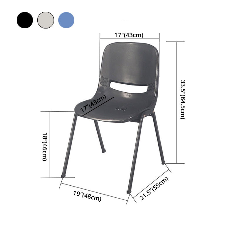 Modern Indoor-Outdoor Chair Metal Home Armless Solid Back Side Chair Clearhalo ' kitchen&dining_furn' 'Dining Chairs' 'Dining Tables & Seating' 'dining_chair' 'furn' 'furn_dining_chair' 'Furniture' 'furniture_dining_chair' 'Kitchen & Dining Furniture' 'kitchen' 4238142