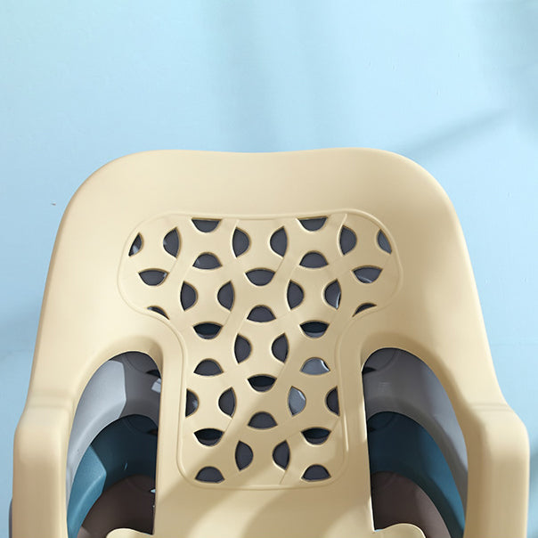 Modern Indoor Dining Armchair Plastic Home Stackable Dining Arm Chairs Clearhalo ' kitchen&dining_furn' 'Dining Chairs' 'Dining Tables & Seating' 'dining_chair' 'furn' 'furn_dining_chair' 'Furniture' 'furniture_dining_chair' 'Kitchen & Dining Furniture' 'kitchen' 4238147