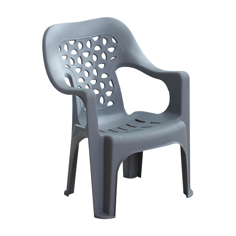 Modern Indoor Dining Armchair Plastic Home Stackable Dining Arm Chairs Clearhalo ' kitchen&dining_furn' 'Dining Chairs' 'Dining Tables & Seating' 'dining_chair' 'furn' 'furn_dining_chair' 'Furniture' 'furniture_dining_chair' 'Kitchen & Dining Furniture' 'kitchen' 4238149