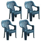 Modern Indoor Dining Armchair Plastic Home Stackable Dining Arm Chairs Peacock Blue 4 Piece Set Clearhalo ' kitchen&dining_furn' 'Dining Chairs' 'Dining Tables & Seating' 'dining_chair' 'furn' 'furn_dining_chair' 'Furniture' 'furniture_dining_chair' 'Kitchen & Dining Furniture' 'kitchen' 4238161