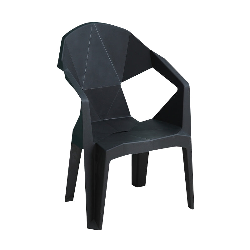 Modern Indoor Dining Armchair Stackable Home Plastic Dining Arm Chairs Clearhalo ' kitchen&dining_furn' 'Dining Chairs' 'Dining Tables & Seating' 'dining_chair' 'furn' 'furn_dining_chair' 'Furniture' 'furniture_dining_chair' 'Kitchen & Dining Furniture' 'kitchen' 4238169