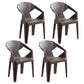 Indoor Modern Dining Arm Chairs Stackable Home Plastic Dining Armchair Coffee 4 Piece Set Clearhalo ' kitchen&dining_furn' 'Dining Chairs' 'Dining Tables & Seating' 'dining_chair' 'furn' 'furn_dining_chair' 'Furniture' 'furniture_dining_chair' 'Kitchen & Dining Furniture' 'kitchen' 4238194