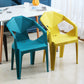 Modern Indoor Dining Arm Chairs Stackable Home Plastic Dining Armchair Clearhalo ' kitchen&dining_furn' 'Dining Chairs' 'Dining Tables & Seating' 'dining_chair' 'furn' 'furn_dining_chair' 'Furniture' 'furniture_dining_chair' 'Kitchen & Dining Furniture' 'kitchen' 4238201