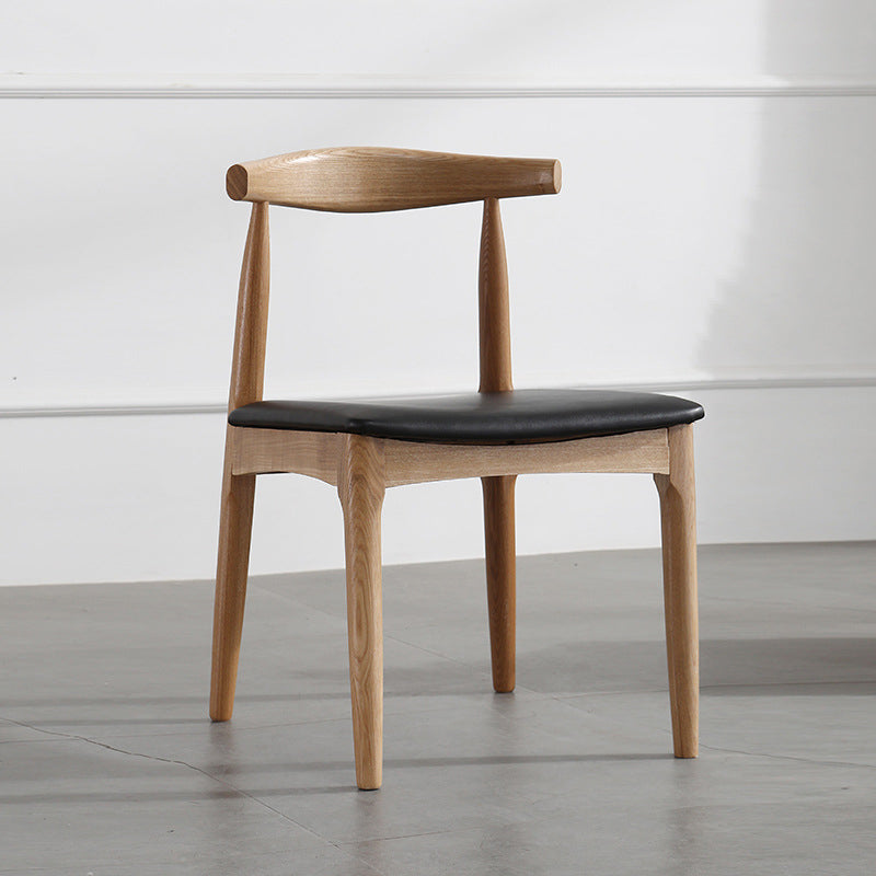 Scandinavian Open Back Side Chair Matte Finish Upholstered Dining Chair Clearhalo ' kitchen&dining_furn' 'Dining Chairs' 'Dining Tables & Seating' 'dining_chair' 'furn' 'furn_dining_chair' 'Furniture' 'furniture_dining_chair' 'Kitchen & Dining Furniture' 'kitchen' 4238223