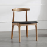 Scandinavian Open Back Side Chair Matte Finish Upholstered Dining Chair Clearhalo ' kitchen&dining_furn' 'Dining Chairs' 'Dining Tables & Seating' 'dining_chair' 'furn' 'furn_dining_chair' 'Furniture' 'furniture_dining_chair' 'Kitchen & Dining Furniture' 'kitchen' 4238223