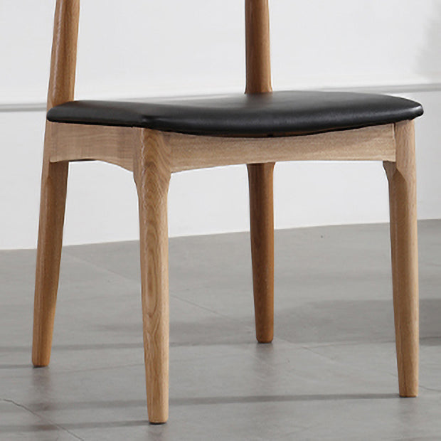 Scandinavian Open Back Side Chair Matte Finish Upholstered Dining Chair Clearhalo ' kitchen&dining_furn' 'Dining Chairs' 'Dining Tables & Seating' 'dining_chair' 'furn' 'furn_dining_chair' 'Furniture' 'furniture_dining_chair' 'Kitchen & Dining Furniture' 'kitchen' 4238237