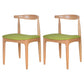 Scandinavian Open Back Side Chair Matte Finish Upholstered Dining Chair Green 2 Piece Set Natural Wood Clearhalo ' kitchen&dining_furn' 'Dining Chairs' 'Dining Tables & Seating' 'dining_chair' 'furn' 'furn_dining_chair' 'Furniture' 'furniture_dining_chair' 'Kitchen & Dining Furniture' 'kitchen' 4238241