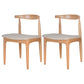 Scandinavian Open Back Side Chair Matte Finish Upholstered Dining Chair Gray-White 2 Piece Set Natural Wood Clearhalo ' kitchen&dining_furn' 'Dining Chairs' 'Dining Tables & Seating' 'dining_chair' 'furn' 'furn_dining_chair' 'Furniture' 'furniture_dining_chair' 'Kitchen & Dining Furniture' 'kitchen' 4238243