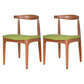 Scandinavian Open Back Side Chair Matte Finish Upholstered Dining Chair Green 2 Piece Set Walnut Clearhalo ' kitchen&dining_furn' 'Dining Chairs' 'Dining Tables & Seating' 'dining_chair' 'furn' 'furn_dining_chair' 'Furniture' 'furniture_dining_chair' 'Kitchen & Dining Furniture' 'kitchen' 4238250