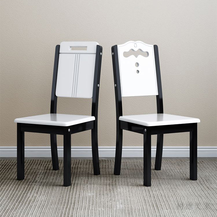 Contemporary Wood Dining Armless Chair Open Back Side Chair for Home Use Clearhalo ' kitchen&dining_furn' 'Dining Chairs' 'Dining Tables & Seating' 'dining_chair' 'Furniture' 'furniture_dining_chair' 'Kitchen & Dining Furniture' 'kitchen' 4238257