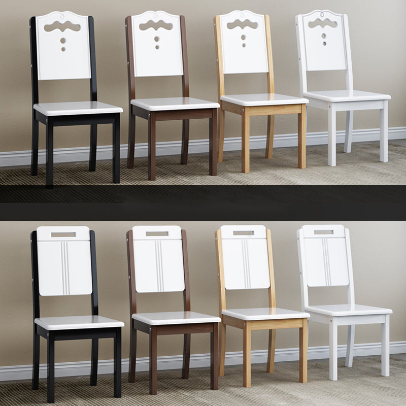 Contemporary Wood Dining Armless Chair Open Back Side Chair for Home Use Clearhalo ' kitchen&dining_furn' 'Dining Chairs' 'Dining Tables & Seating' 'dining_chair' 'Furniture' 'furniture_dining_chair' 'Kitchen & Dining Furniture' 'kitchen' 4238261