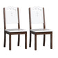 Contemporary Wood Dining Armless Chair Open Back Side Chair for Home Use Walnut White Set of 2 Clearhalo ' kitchen&dining_furn' 'Dining Chairs' 'Dining Tables & Seating' 'dining_chair' 'Furniture' 'furniture_dining_chair' 'Kitchen & Dining Furniture' 'kitchen' 4238263