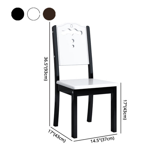 Contemporary Wood Dining Armless Chair Open Back Side Chair for Home Use Clearhalo ' kitchen&dining_furn' 'Dining Chairs' 'Dining Tables & Seating' 'dining_chair' 'Furniture' 'furniture_dining_chair' 'Kitchen & Dining Furniture' 'kitchen' 4238267