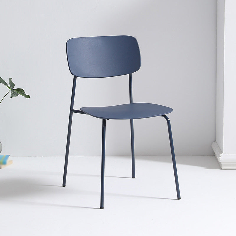 Contemporary Restaurant Open Back Side Chair Matte Finish Plastic Dining Chair Clearhalo ' kitchen&dining_furn' 'Dining Chairs' 'Dining Tables & Seating' 'dining_chair' 'Furniture' 'furniture_dining_chair' 'Kitchen & Dining Furniture' 'kitchen' 4238268