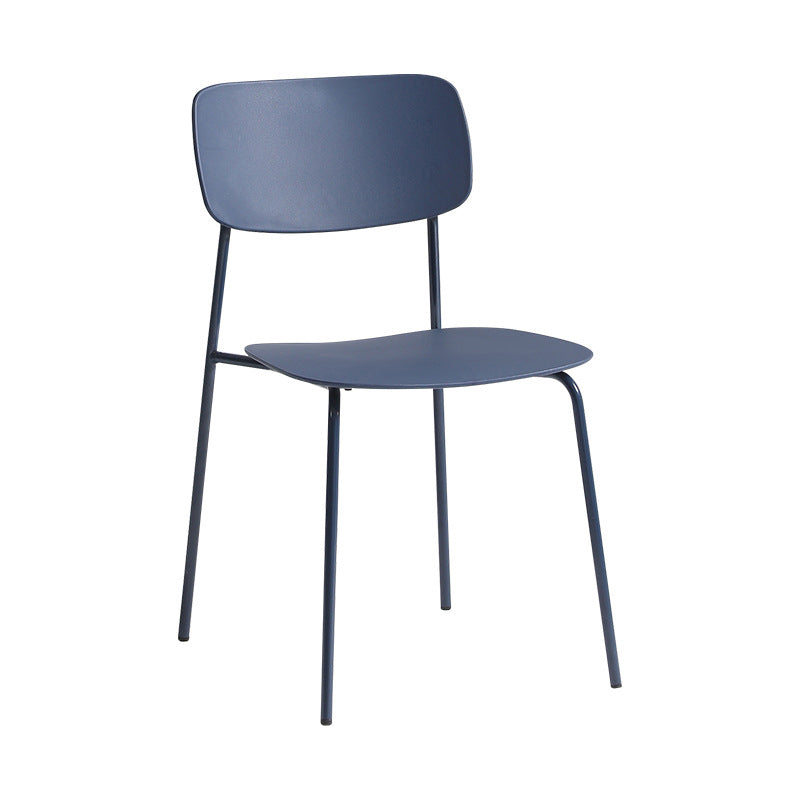 Contemporary Restaurant Open Back Side Chair Matte Finish Plastic Dining Chair Clearhalo ' kitchen&dining_furn' 'Dining Chairs' 'Dining Tables & Seating' 'dining_chair' 'Furniture' 'furniture_dining_chair' 'Kitchen & Dining Furniture' 'kitchen' 4238276