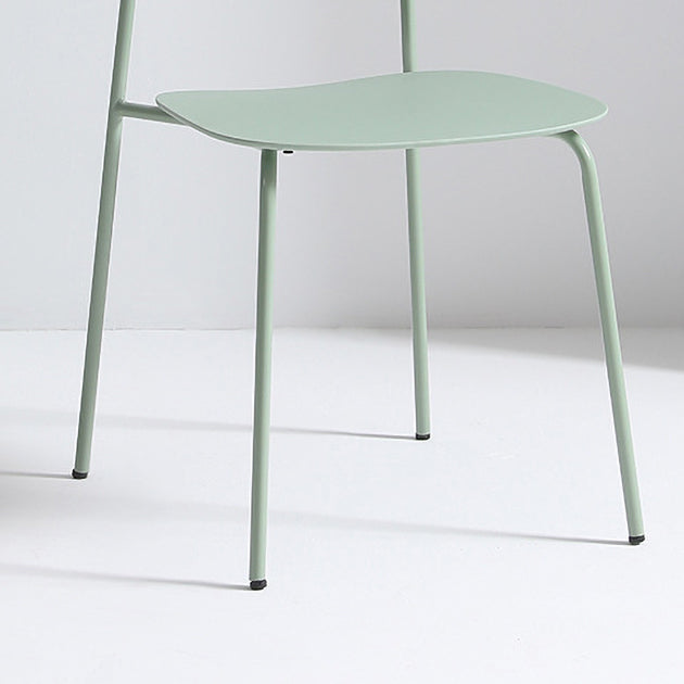 Contemporary Restaurant Open Back Side Chair Matte Finish Plastic Dining Chair Clearhalo ' kitchen&dining_furn' 'Dining Chairs' 'Dining Tables & Seating' 'dining_chair' 'Furniture' 'furniture_dining_chair' 'Kitchen & Dining Furniture' 'kitchen' 4238282