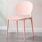 Scandinavian Kitchen Open Back Side Chair Matte Finish Plastic Dining Chair Pink 1 Piece Clearhalo ' kitchen&dining_furn' 'Dining Chairs' 'Dining Tables & Seating' 'dining_chair' 'furn' 'furn_dining_chair' 'Furniture' 'furniture_dining_chair' 'Kitchen & Dining Furniture' 'kitchen' 4238311