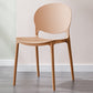 Scandinavian Kitchen Open Back Side Chair Matte Finish Plastic Dining Chair Brown 1 Piece Clearhalo ' kitchen&dining_furn' 'Dining Chairs' 'Dining Tables & Seating' 'dining_chair' 'furn' 'furn_dining_chair' 'Furniture' 'furniture_dining_chair' 'Kitchen & Dining Furniture' 'kitchen' 4238320