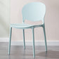 Scandinavian Kitchen Open Back Side Chair Matte Finish Plastic Dining Chair Blue 1 Piece Clearhalo ' kitchen&dining_furn' 'Dining Chairs' 'Dining Tables & Seating' 'dining_chair' 'furn' 'furn_dining_chair' 'Furniture' 'furniture_dining_chair' 'Kitchen & Dining Furniture' 'kitchen' 4238323