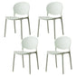 Scandinavian Kitchen Open Back Side Chair Matte Finish Plastic Dining Chair Green 4 Piece Set Clearhalo ' kitchen&dining_furn' 'Dining Chairs' 'Dining Tables & Seating' 'dining_chair' 'furn' 'furn_dining_chair' 'Furniture' 'furniture_dining_chair' 'Kitchen & Dining Furniture' 'kitchen' 4238328