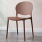 Scandinavian Kitchen Open Back Side Chair Matte Finish Plastic Dining Chair Coffee 1 Piece Clearhalo ' kitchen&dining_furn' 'Dining Chairs' 'Dining Tables & Seating' 'dining_chair' 'furn' 'furn_dining_chair' 'Furniture' 'furniture_dining_chair' 'Kitchen & Dining Furniture' 'kitchen' 4238338