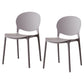 Scandinavian Kitchen Open Back Side Chair Matte Finish Plastic Dining Chair Silver Gray 2 Piece Set Clearhalo ' kitchen&dining_furn' 'Dining Chairs' 'Dining Tables & Seating' 'dining_chair' 'furn' 'furn_dining_chair' 'Furniture' 'furniture_dining_chair' 'Kitchen & Dining Furniture' 'kitchen' 4238351