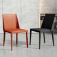 Contemporary Dining Side Chair Leather Brasserie Armless Solid Back Chair Clearhalo ' kitchen&dining_furn' 'Dining Chairs' 'Dining Tables & Seating' 'dining_chair' 'furn' 'furn_dining_chair' 'Furniture' 'furniture_dining_chair' 'Kitchen & Dining Furniture' 'kitchen' 4238366