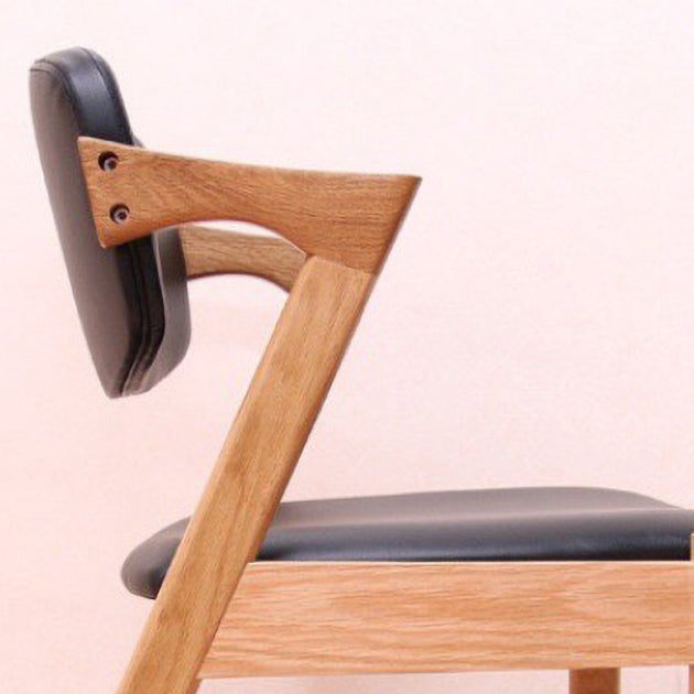 Contemporary Kitchen Open Back Side Chair Natural Leather Dining Chair Clearhalo ' kitchen&dining_furn' 'Dining Chairs' 'Dining Tables & Seating' 'dining_chair' 'furn' 'furn_dining_chair' 'Furniture' 'furniture_dining_chair' 'Kitchen & Dining Furniture' 'kitchen' 4238388