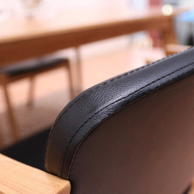 Contemporary Kitchen Open Back Side Chair Natural Leather Dining Chair Clearhalo ' kitchen&dining_furn' 'Dining Chairs' 'Dining Tables & Seating' 'dining_chair' 'furn' 'furn_dining_chair' 'Furniture' 'furniture_dining_chair' 'Kitchen & Dining Furniture' 'kitchen' 4238389